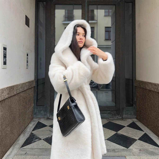 Long Hooded Coat For Women