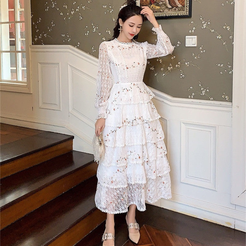 Women's lace embroidered lace dress - BabynBeauty