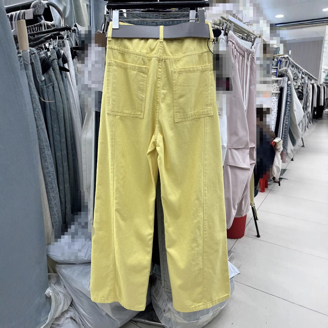 High Waist Wide Leg Jeans Slimming And Straight