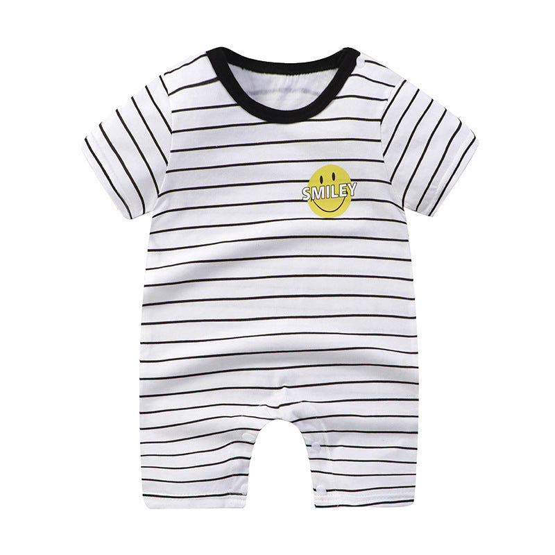 Baby Jumpsuit Purified Cotton Thin Short Sleeve Newborn Rompers