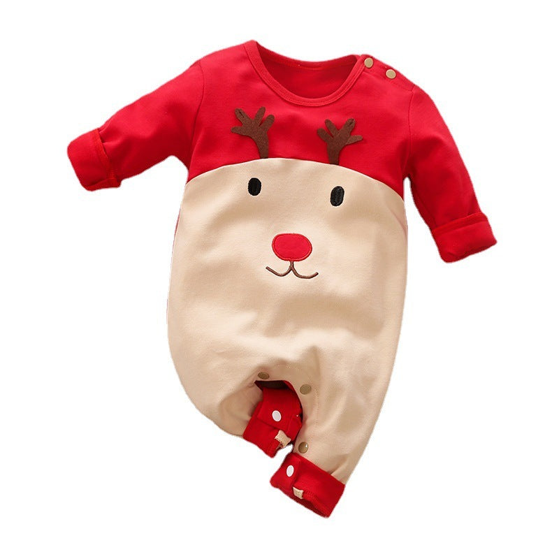 Autumn And Winter Long Sleeves Newborn Baby Jumpsuit