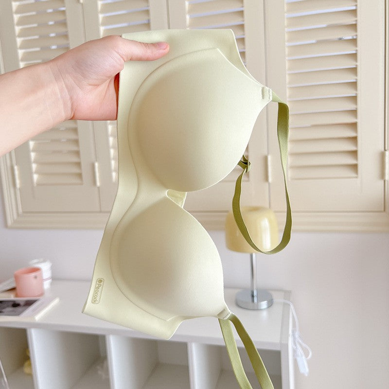 Breasts Lady's Push Up Large Wireless Anti-sagging Traceless Ventilation Bra - BabynBeauty