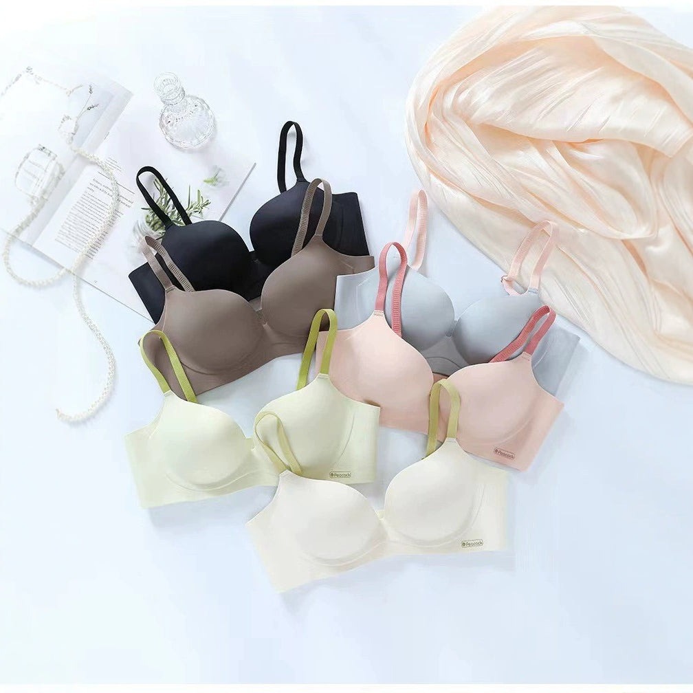 Breasts Lady's Push Up Large Wireless Anti-sagging Traceless Ventilation Bra - BabynBeauty