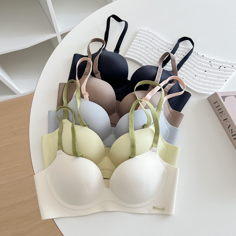 Breasts Lady's Push Up Large Wireless Anti-sagging Traceless Ventilation Bra - BabynBeauty