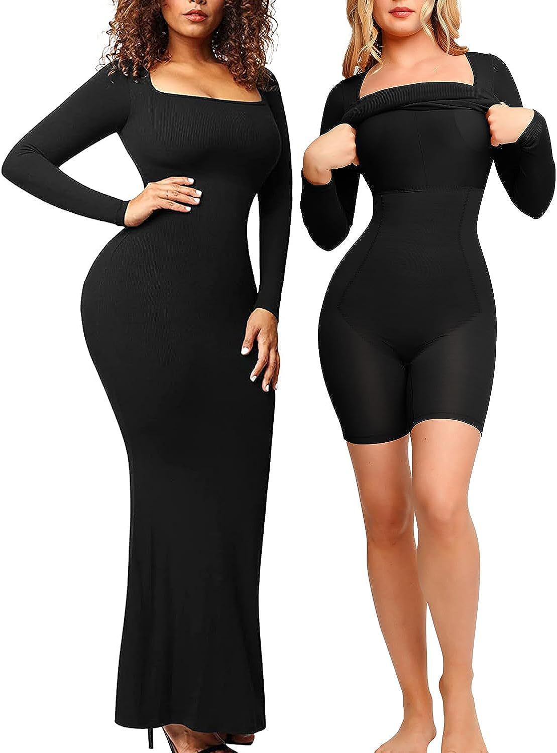 Belly Contracting And Body Slimming Hip Lifting Two-in-one Light Body Shaping Dress