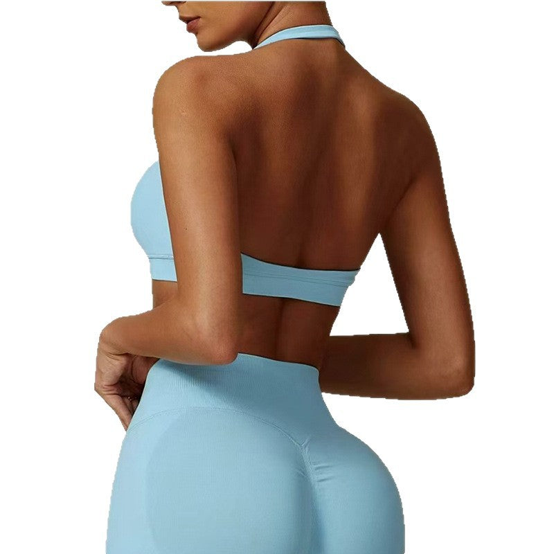 Neck-hanging Underwear High Elastic Sports Bra - BabynBeauty
