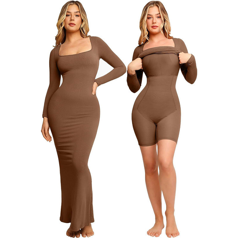 Belly Contracting And Body Slimming Hip Lifting Two-in-one Light Body Shaping Dress