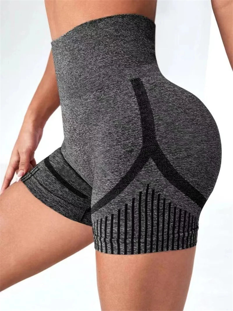 Women's High Waist Yoga Shorts – Butt Lift Workout Gym Shorts for Running, Fitness, Sports, and Training