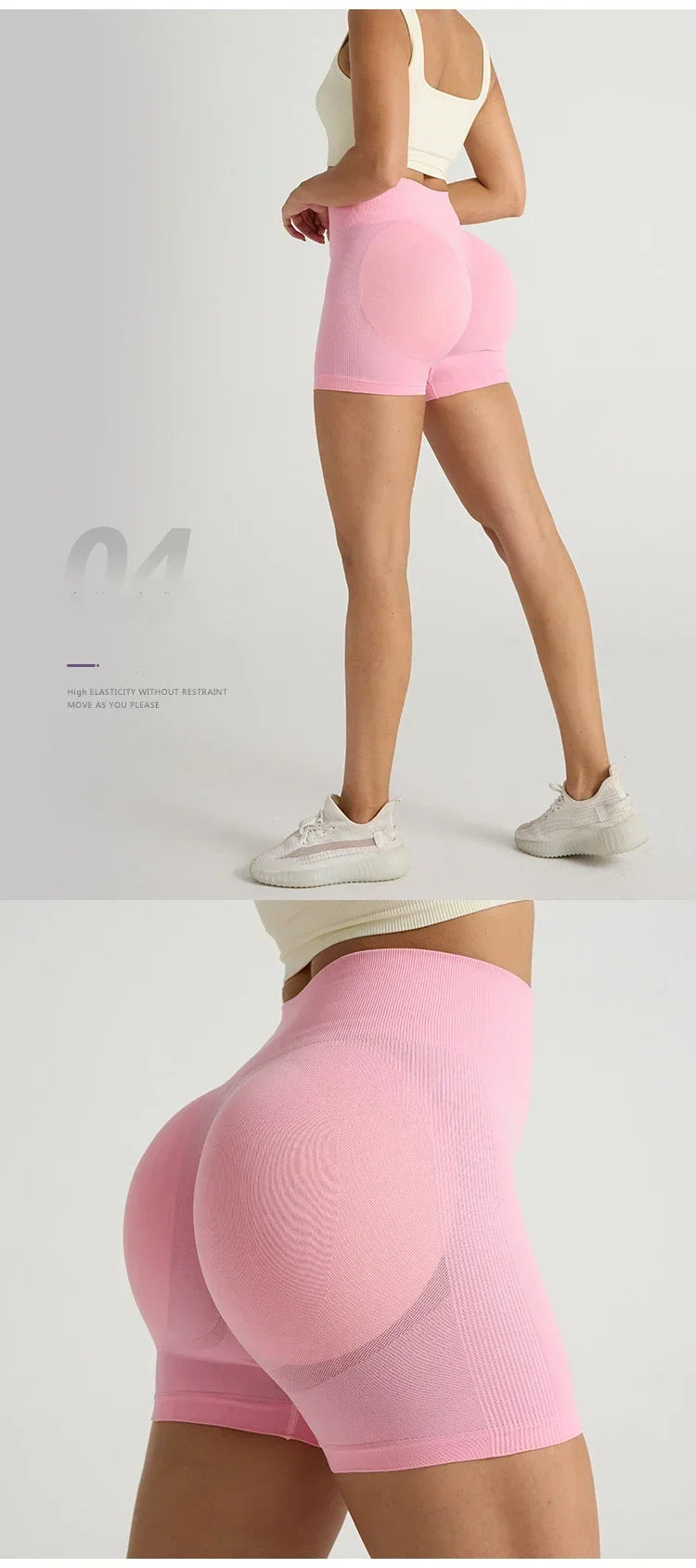 High Waist Women's Yoga Shorts Push Up Fitness Leggings Gym Shorts Women Running Sport Shorts  Workout Pants Bike Short Summer