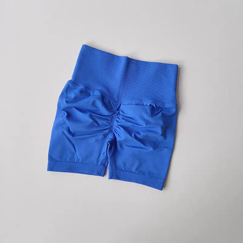 Women's High-Waist Breathable Yoga Shorts for Summer Running Short Tights Leggings Cycling Workout Gym Shorts Sports Shorts