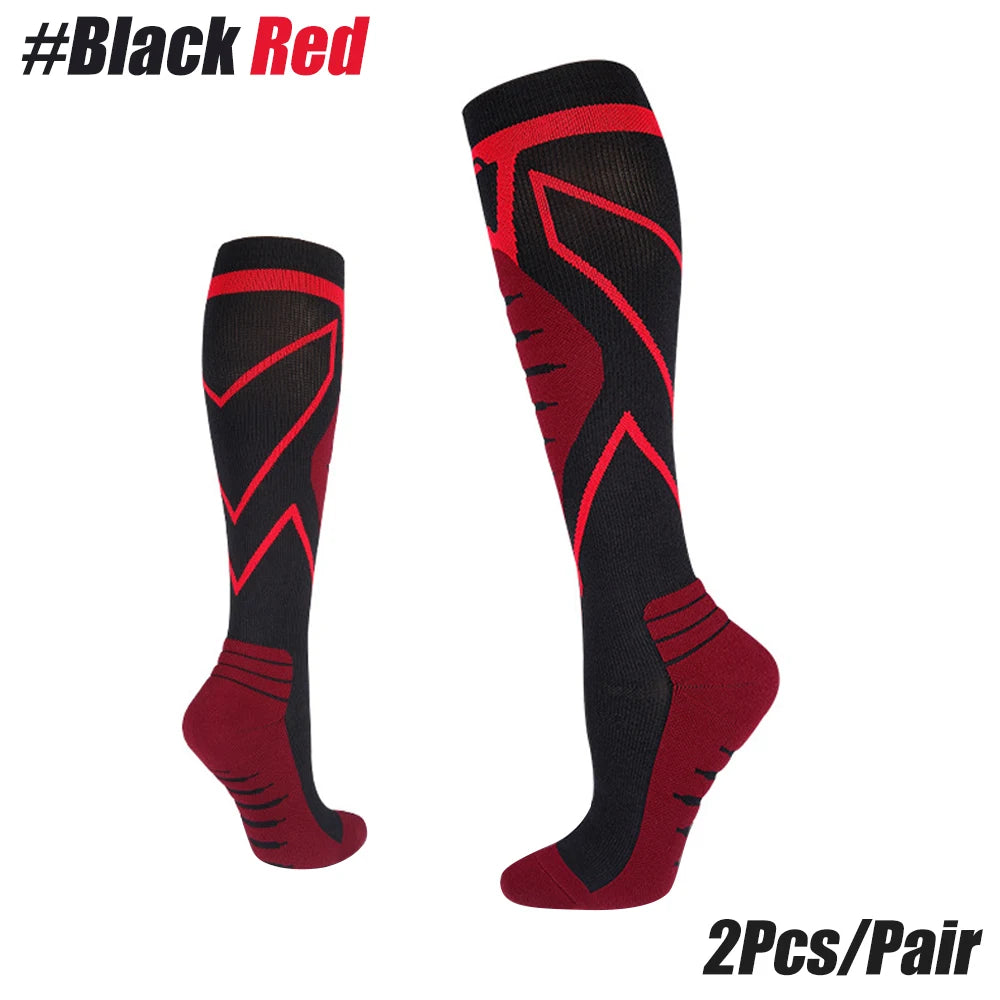 1 Pair Sports Calf Compression Sleeves Running Leg Compression Sleeve 20-30mmHg Compression Socks for Shin Splint for Men Women