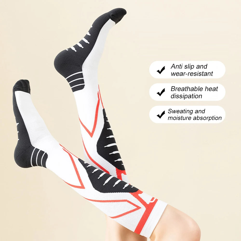1 Pair Sports Calf Compression Sleeves Running Leg Compression Sleeve 20-30mmHg Compression Socks for Shin Splint for Men Women