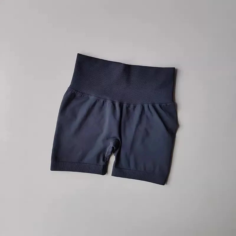 Women's High-Waist Breathable Yoga Shorts for Summer Running Short Tights Leggings Cycling Workout Gym Shorts Sports Shorts