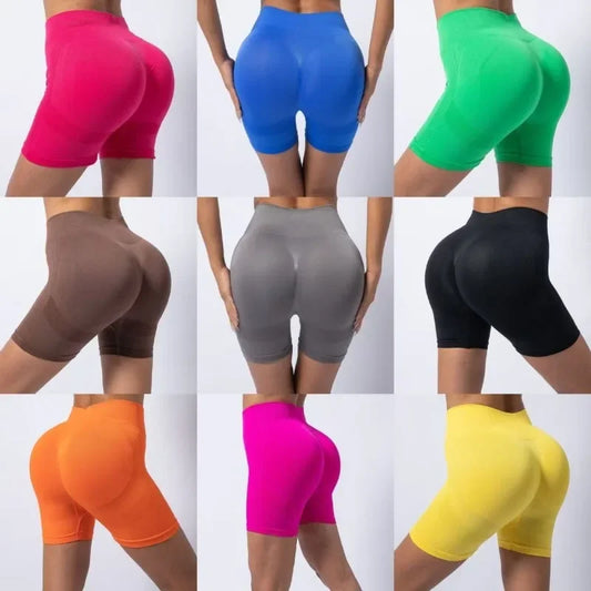 High Waist Women's Yoga Shorts Push Up Fitness Leggings Gym Shorts Women Running Sport Shorts  Workout Pants Bike Short Summer