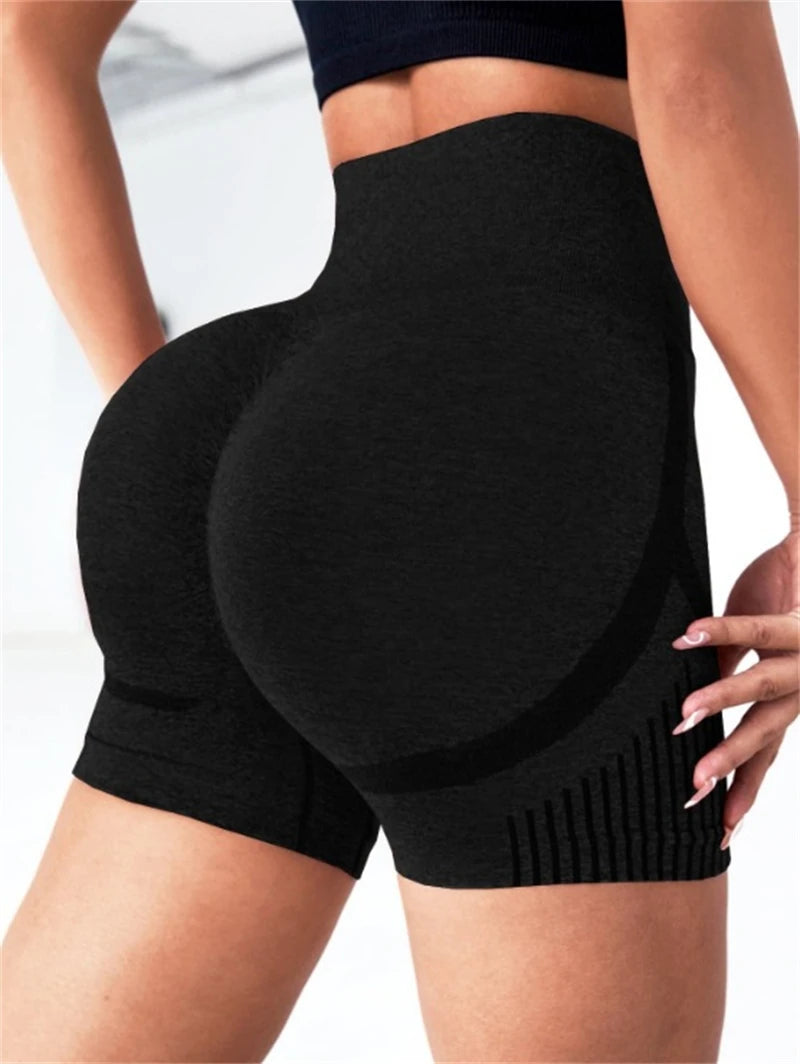 Women's High Waist Yoga Shorts – Butt Lift Workout Gym Shorts for Running, Fitness, Sports, and Training