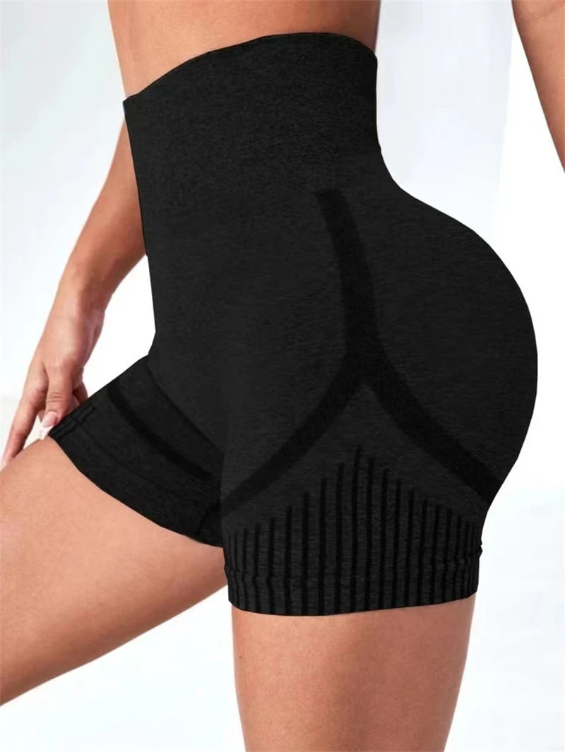 Women's High Waist Yoga Shorts – Butt Lift Workout Gym Shorts for Running, Fitness, Sports, and Training