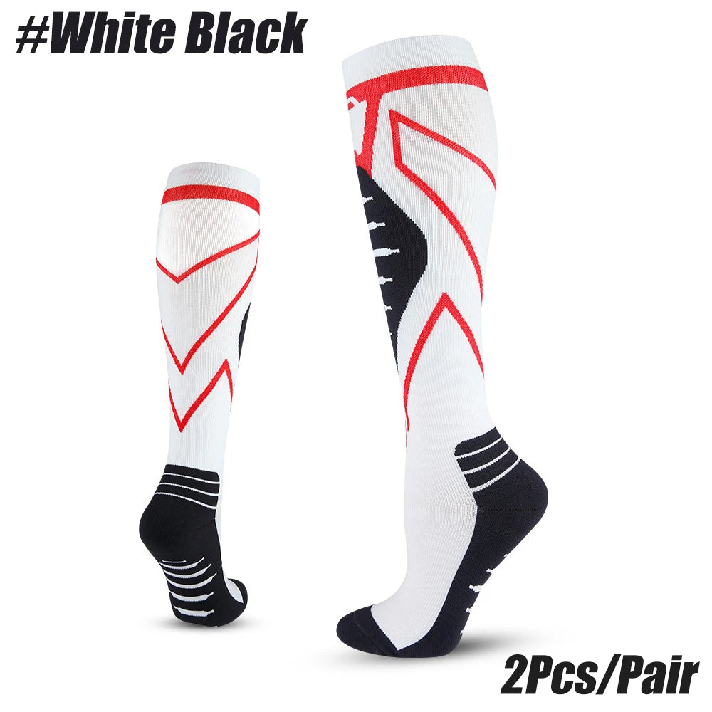 1 Pair Sports Calf Compression Sleeves Running Leg Compression Sleeve 20-30mmHg Compression Socks for Shin Splint for Men Women