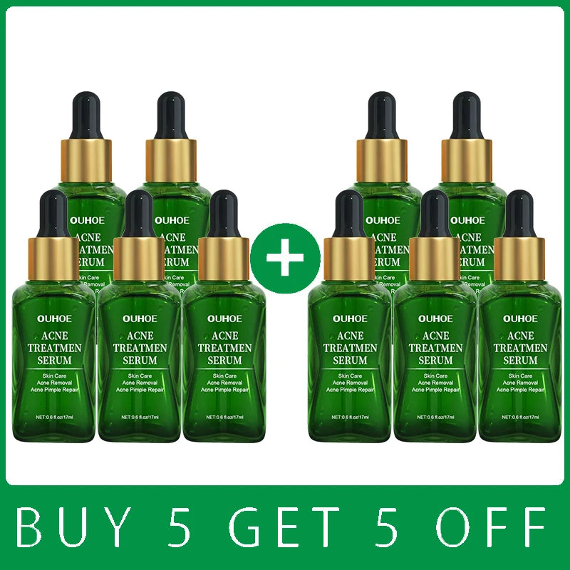 Acne Treatment Facial Serum Pore Shrinking Skin Care Against Face Acne Pimple Spots Remover Cleaning Shrink pores Tea Tree Serum