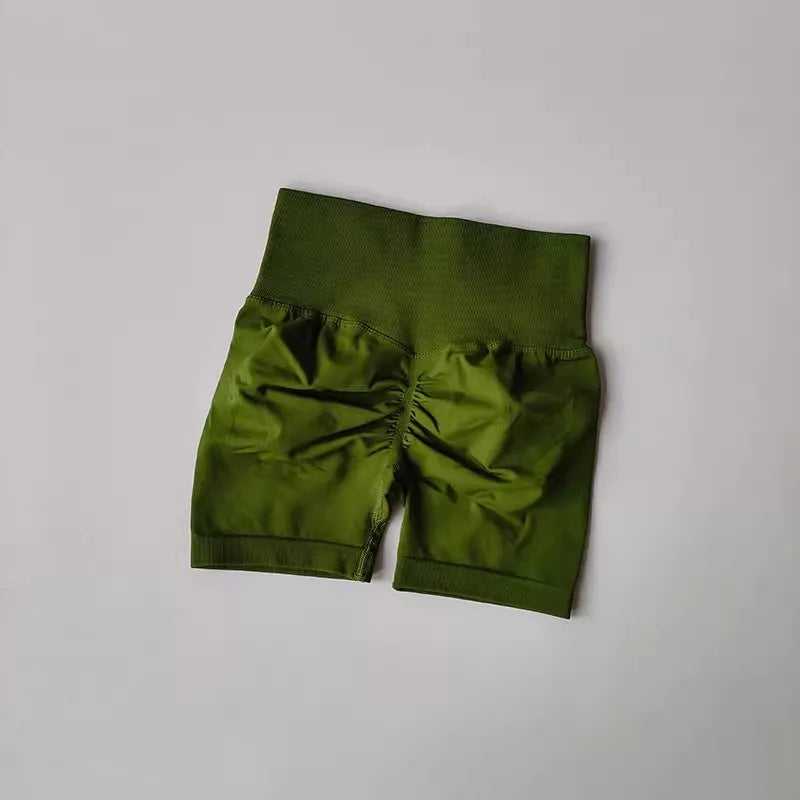 Women's High-Waist Breathable Yoga Shorts for Summer Running Short Tights Leggings Cycling Workout Gym Shorts Sports Shorts