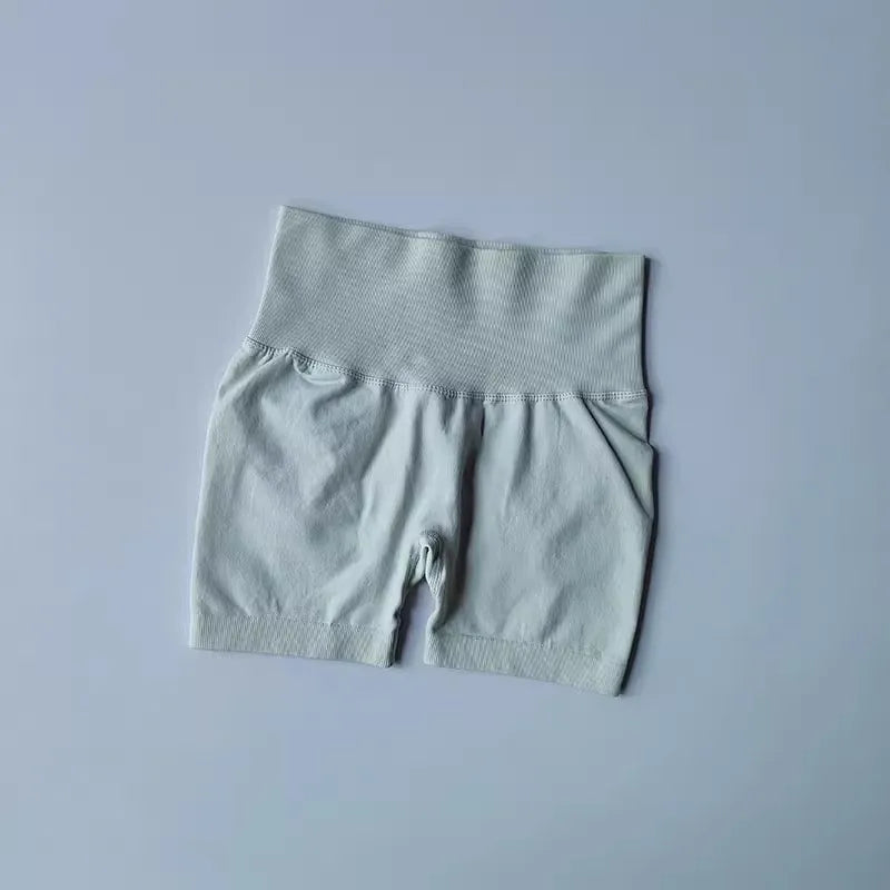 Women's High-Waist Breathable Yoga Shorts for Summer Running Short Tights Leggings Cycling Workout Gym Shorts Sports Shorts