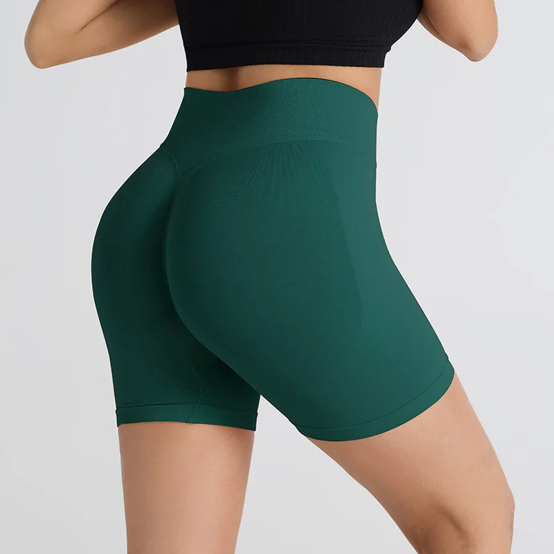 High Waist Women's Yoga Shorts Push Up Fitness Leggings Gym Shorts Women Running Sport Shorts  Workout Pants Bike Short Summer