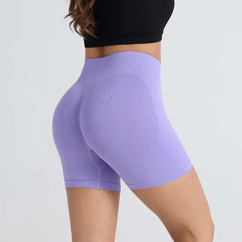 High Waist Women's Yoga Shorts Push Up Fitness Leggings Gym Shorts Women Running Sport Shorts  Workout Pants Bike Short Summer