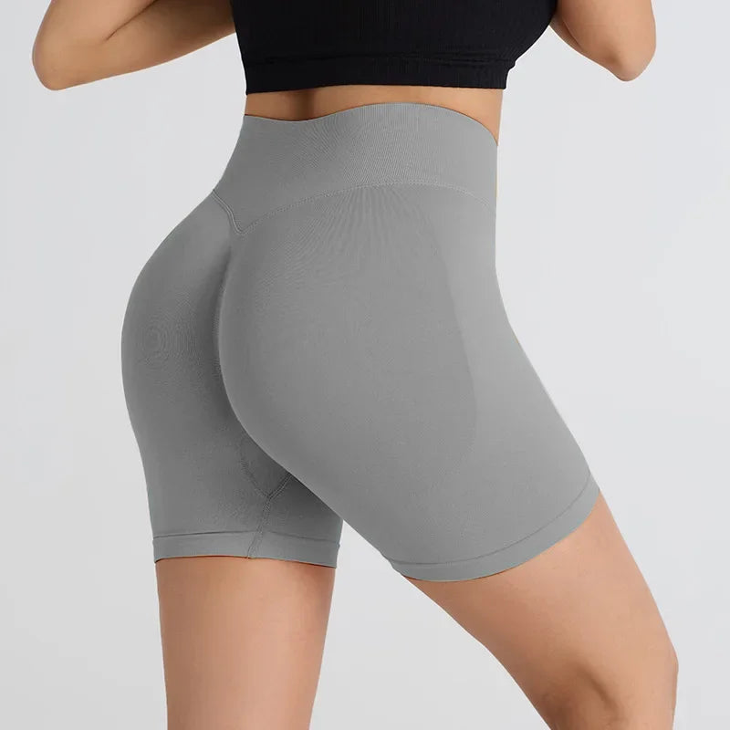 High Waist Women's Yoga Shorts Push Up Fitness Leggings Gym Shorts Women Running Sport Shorts  Workout Pants Bike Short Summer