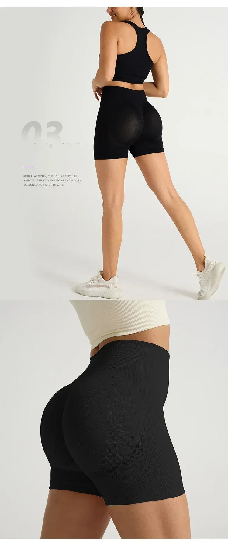 High Waist Women's Yoga Shorts Push Up Fitness Leggings Gym Shorts Women Running Sport Shorts  Workout Pants Bike Short Summer