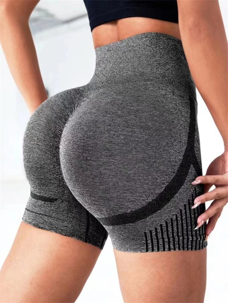 Women's High Waist Yoga Shorts – Butt Lift Workout Gym Shorts for Running, Fitness, Sports, and Training