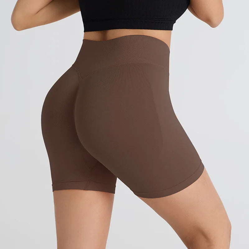 High Waist Women's Yoga Shorts Push Up Fitness Leggings Gym Shorts Women Running Sport Shorts  Workout Pants Bike Short Summer