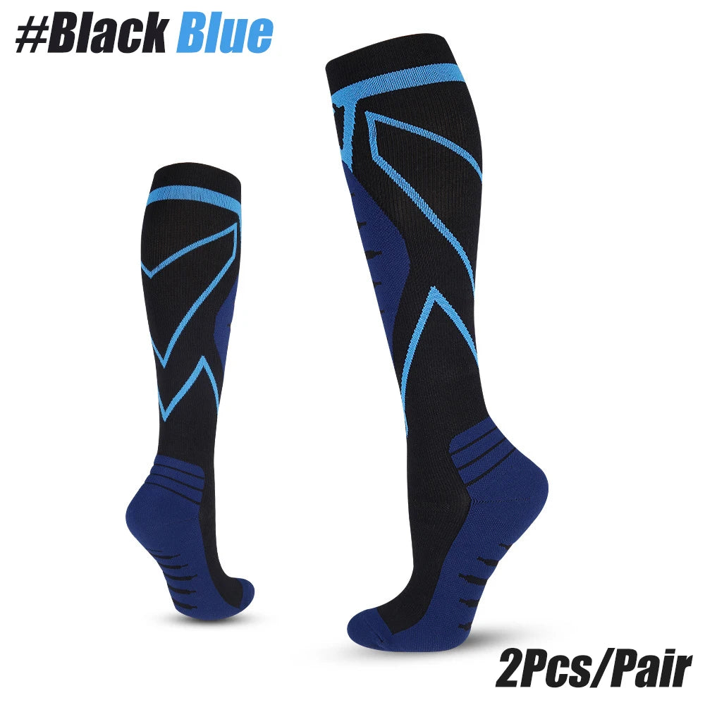 1 Pair Sports Calf Compression Sleeves Running Leg Compression Sleeve 20-30mmHg Compression Socks for Shin Splint for Men Women