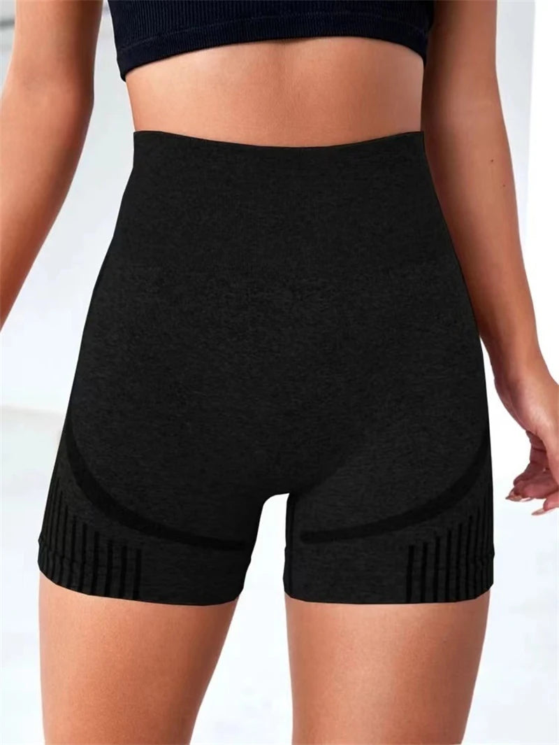 Women's High Waist Yoga Shorts – Butt Lift Workout Gym Shorts for Running, Fitness, Sports, and Training