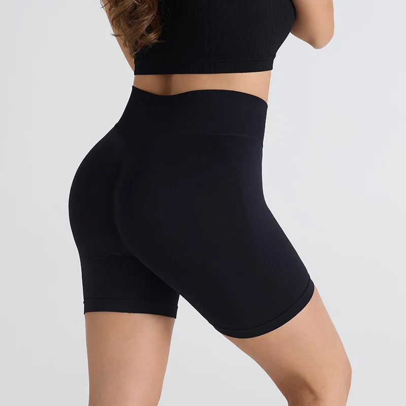High Waist Women's Yoga Shorts Push Up Fitness Leggings Gym Shorts Women Running Sport Shorts  Workout Pants Bike Short Summer