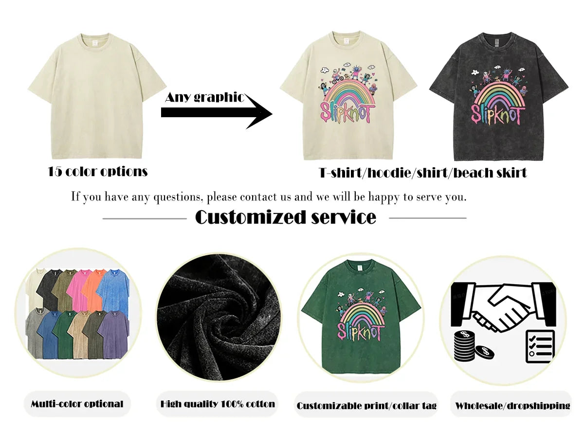 Cartoon Print T Shirt Women Kawaii Graphic Shirts Summer Casual Short Sleeved Black Female Tee Round Neck Harajuku T-Shirts