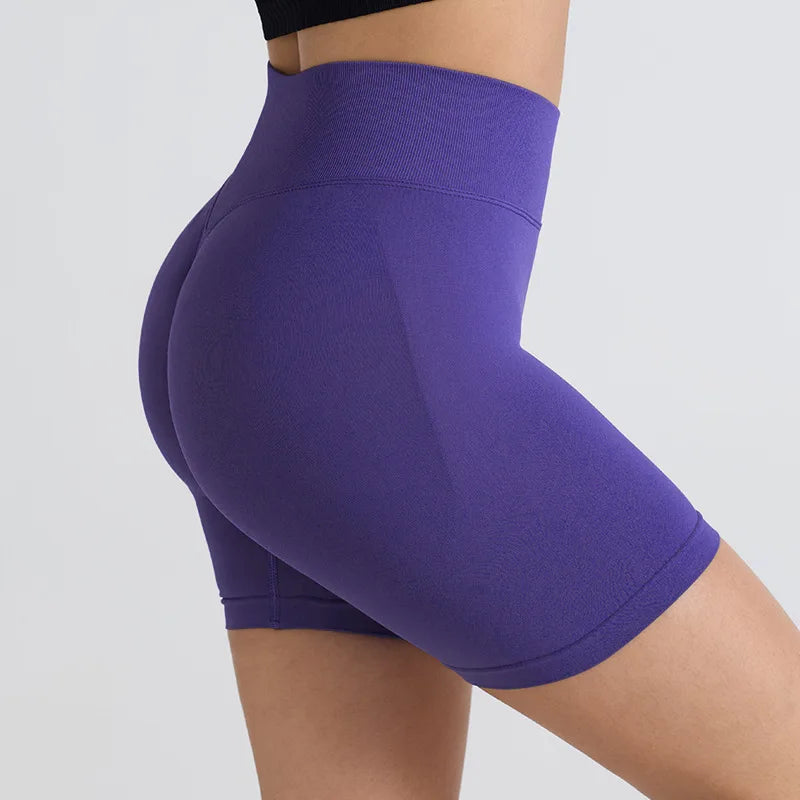 High Waist Women's Yoga Shorts Push Up Fitness Leggings Gym Shorts Women Running Sport Shorts  Workout Pants Bike Short Summer