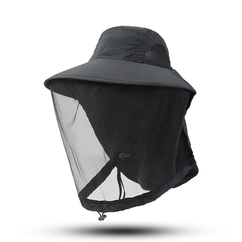 Outdoor Sun Protection Hat Large Brim Sun Protection Mesh