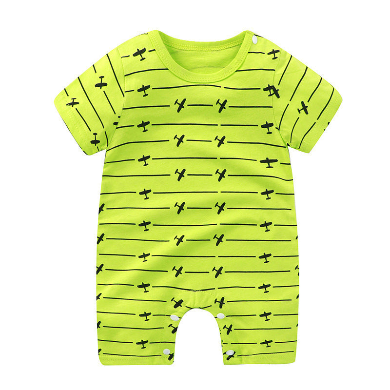 Baby Jumpsuit Purified Cotton Thin Short Sleeve Newborn Rompers