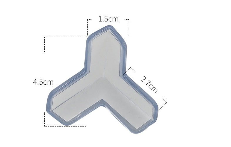 Three-dimensional Children's Safety Products Transparent Bumper Angle