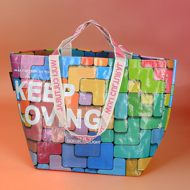 Plastic Eco-friendly Waterproof Supermarket Shopping Bags