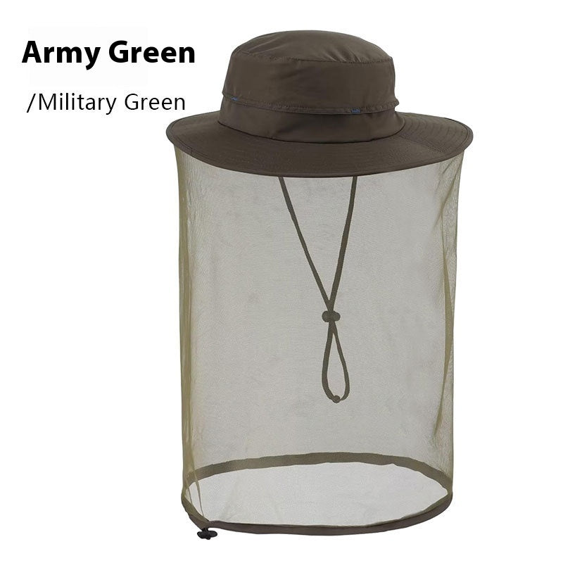 Outdoor Sun Protection Hat Large Brim Sun Protection Mesh
