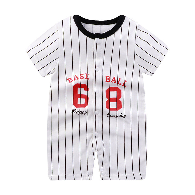 Baby Jumpsuit Purified Cotton Thin Short Sleeve Newborn Rompers