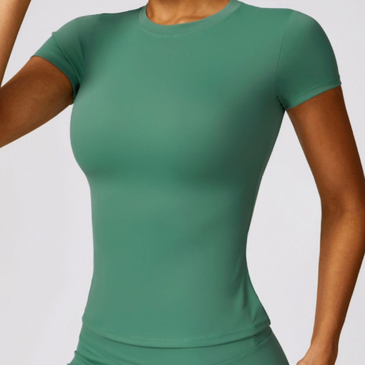 Spring T-shirt, Quick Drying Women's Yoga Suit, Short Sleeved Fitness Top, Running Exercise