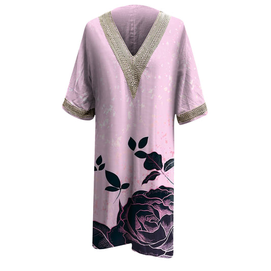 Women's Half Sleeve Dress Spring And Summer New Casual