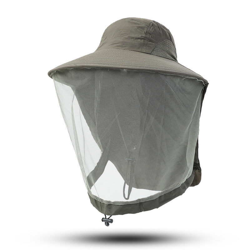 Outdoor Sun Protection Hat Large Brim Sun Protection Mesh