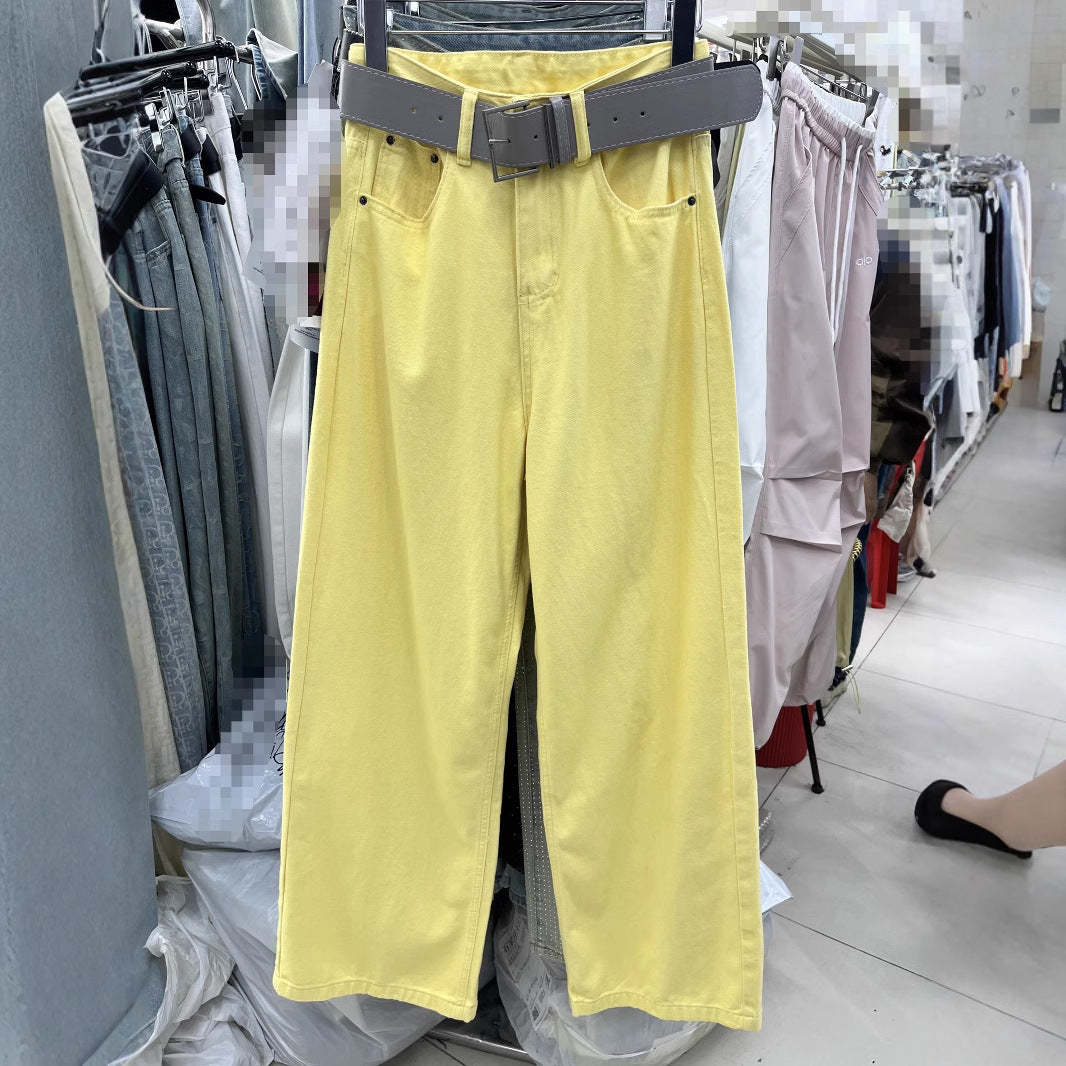 High Waist Wide Leg Jeans Slimming And Straight
