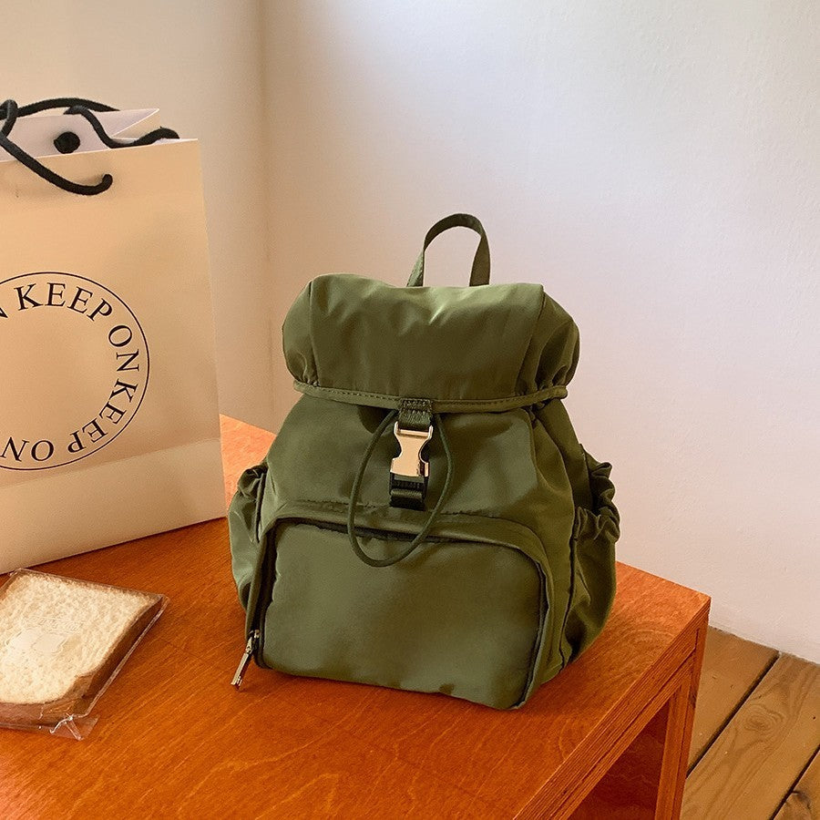 Simple Small Backpack Nylon Fashion Casual Schoolbag