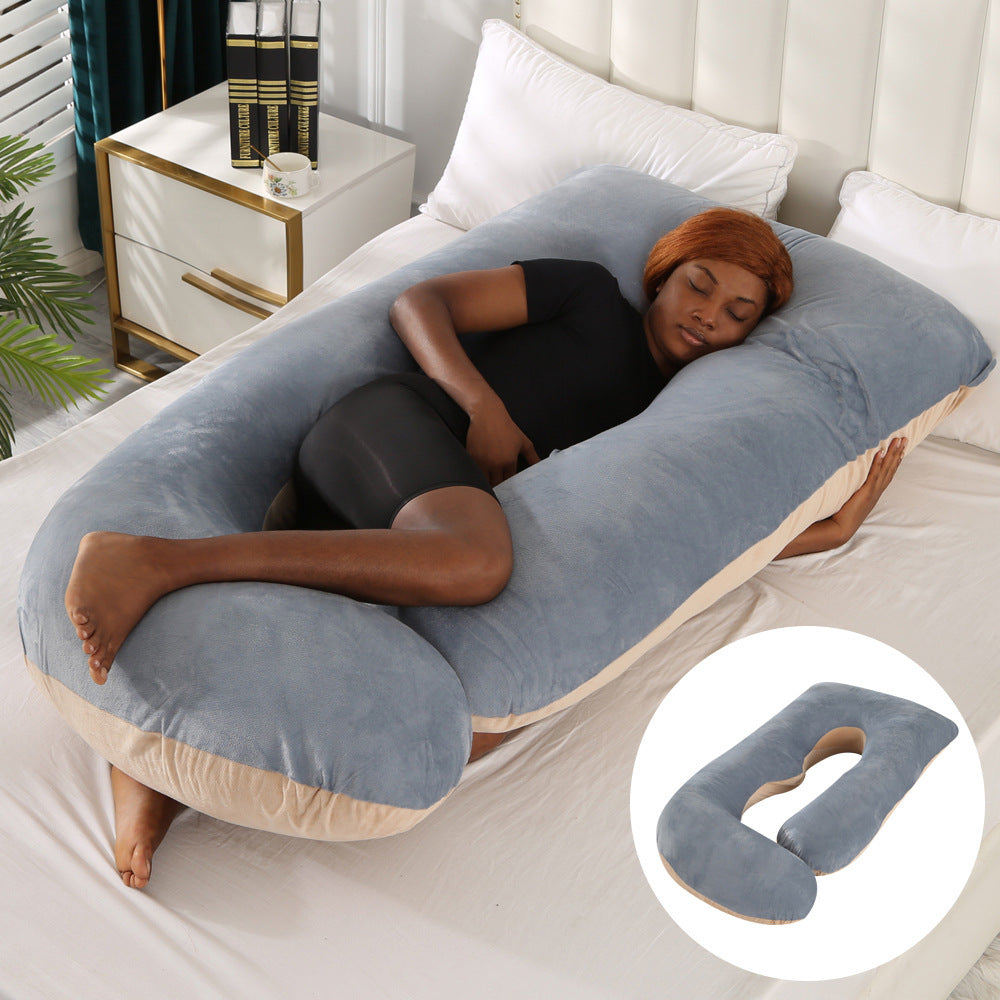 Maternity Pillow Waist Support Side Sleeping Slope Pillow J-type