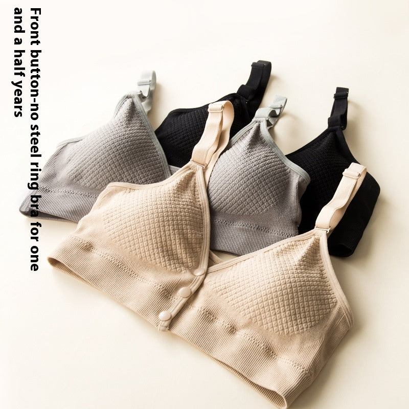 Nursing Bra Front Closure Breastfeeding Push Up Maternity Underwear - BabynBeauty