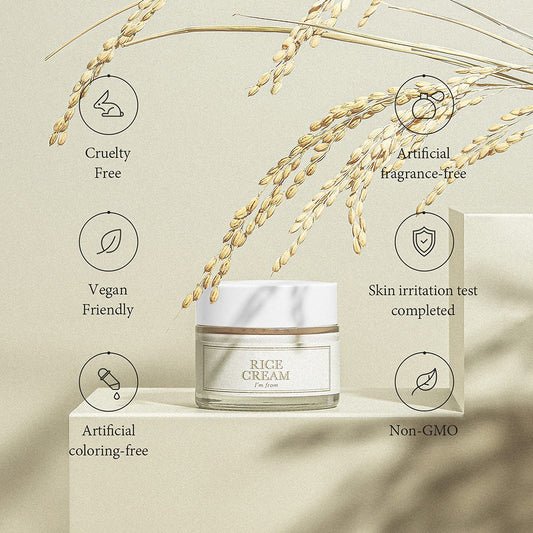 Rice Cream Nourishing Moisturizing Anti-wrinkle Firming And Hydrating Skin Care Brightening