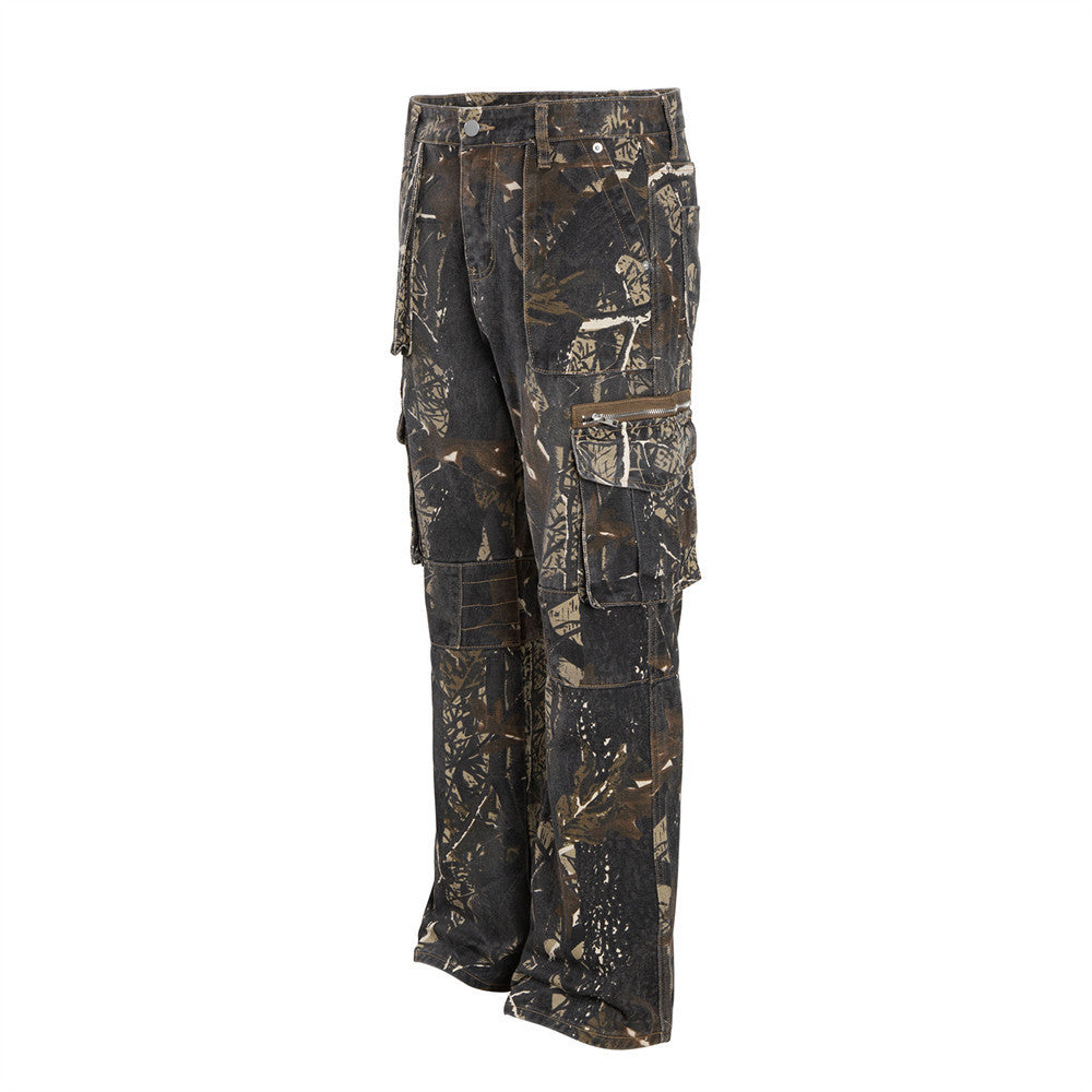 Jungle Camouflage Workwear Trousers Men - BabynBeauty
